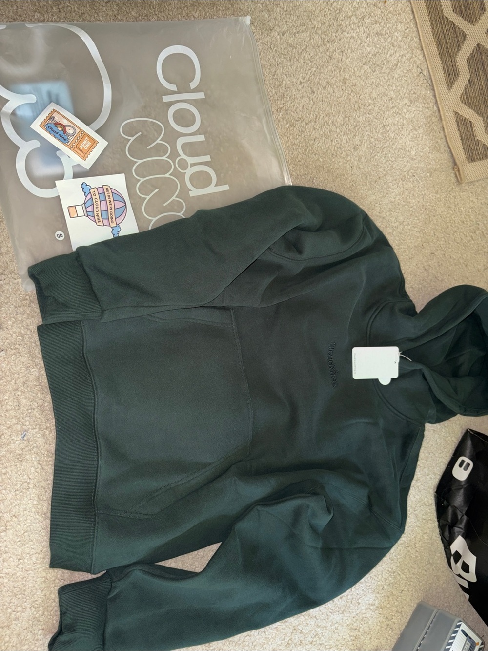 Cloud 9 Dark Green Grounding Hoodie - Women